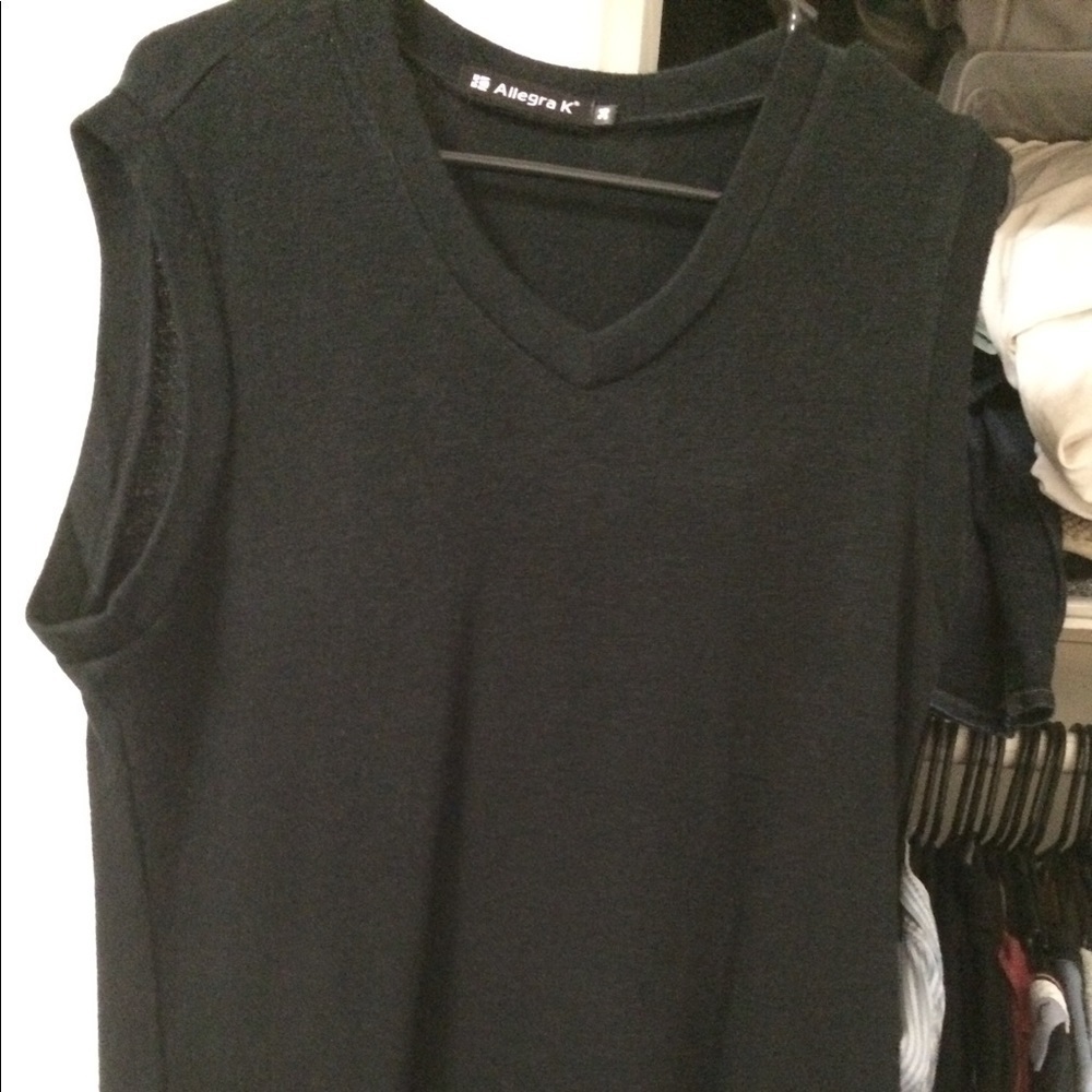 Allegra K men vest Black S